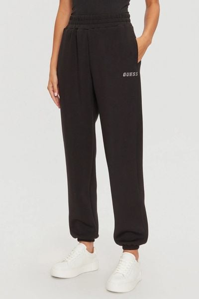 GUESS Czarne damskie spodnie dresowe Cecilia, Rozmiar XXS. Czarne spodnie dresowe damskie Guess, m, z aplikacjami, z dresówki. W wyprzedaży za 179.99 zł.
