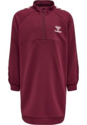 Sukienka dla dziewczynki Hummel Olivia. Fioletowe sukienki dla dziewczynek Hummel, na jesień, bez wzorów, z materiału, sportowe, bez ramiączek, długie. Za 286.00 zł.