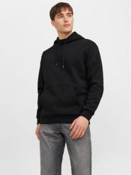 Jack & Jones Bluza Bradley 12249340 Czarny Relaxed Fit. Czarne bluzy męskie Jack & Jones, m, bez wzorów, z syntetyku, bez kaptura. Za 129.99 zł.