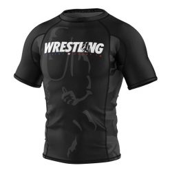 Koszulka Męska Rashguard MMA na Siłownię EXTREME HOBBY BOLD WRESTLING. Czarne koszulki sportowe męskie EXTREME HOBBY, l, bez wzorów, z bawełny, bez kołnierzyka, bez ramiączek, do biegania. Za 188.00 zł.