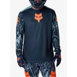 Bluza rowerowa męska Fox Ranger LS Jersey Img Print. Niebieskie bluzy męskie FOX, m, bez wzorów, z jersey, bez kaptura, rowerowe. Za 247.49 zł.