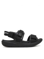 Karl Lagerfeld Kids Sandały Z30382 M Czarny. Czarne sandały chłopięce Karl Lagerfeld Kids, ze skóry, bez zapięcia. Za 239.99 zł.