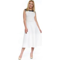 Sukienka w kolorze mlecznym. Sukienki damskie marki Bessa, Moonlight. W wyprzedaży za 149.95 zł.