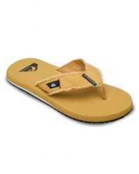 Klapki japonki męskie Quiksilver Monkey. Żółte klapki męskie Quiksilver, z materiału. Za 109.99 zł.