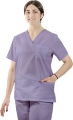 Visent BLUZA MEDYCZNA DAMSKA BLUZA LEKARSKA wrzosowy M. Fioletowe bluzy damskie Visent, m, bez wzorów, bez kaptura. Za 59.99 zł.