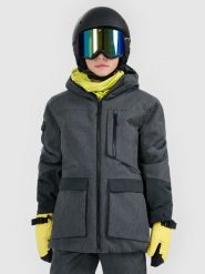 4F Kurtka snowboardowa membrana 10000 dziecięca - czarna 152 (11-12 lat). Czarne kurtki i płaszcze dla chłopców 4f, na zimę, bez wzorów, bez kaptura. Za 449.99 zł.