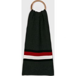 Tommy Hilfiger - Szalik. Czarne szaliki męskie Tommy Hilfiger, z bawełny. Za 249.90 zł.