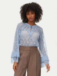 Vero Moda Bluzka Loulou 10345400 Błękitny Loose Fit. Niebieskie bluzki damskie Vero Moda, m, bez wzorów, z syntetyku, bez kołnierzyka, bez ramiączek. Za 179.99 zł.