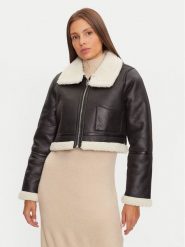 Brave Soul Kurtka z imitacji skóry LJK-MAX683 Czarny Regular Fit. Czarne kurtki damskie Brave Soul, bez wzorów, ze skóry, bez kaptura. Za 359.99 zł.