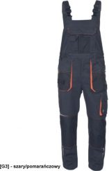 EMERTON STRETCH - emerton stretch ogrodniczki OXFORD 600D na kolanach wkładki nakolannikowe odblaski 65 % poliester 32 % - szary/pomarańczowy 44. Brązowe spodnie sportowe męskie CERVA, m, bez wzorów, z poliesteru. Za 215.83 zł.