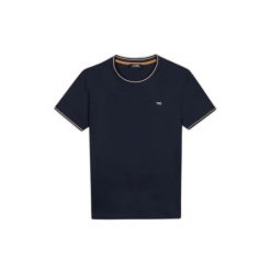 Koszulka z siateczki TBS Darel. Niebieskie t-shirty damskie TBS, s, bez wzorów, z bawełny, klasyczne, bez kołnierzyka. Za 172.50 zł.