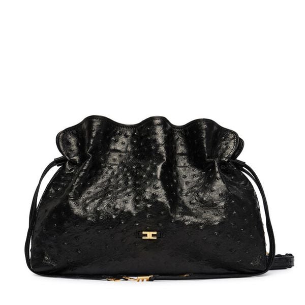 Torebka Elisabetta Franchi. Czarne torebki do ręki damskie Elisabetta Franchi, bez wzorów, bez dodatków. Za 3,359.00 zł.