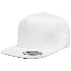 YP Classics Cotton Twill 5 Panel Snapback Cap. Białe czapki i kapelusze damskie FLEXFIT, bez wzorów. Za 67.99 zł.