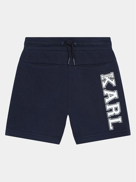 Karl Lagerfeld Kids Szorty sportowe Z30025 D Granatowy Regular Fit. Niebieskie szorty dla chłopców Karl Lagerfeld Kids, bez wzorów, z bawełny, sportowe. Za 389.99 zł.