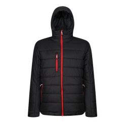 Męska Ocieplana Kurtka Navigate. Czarne kurtki sportowe męskie Regatta, m, bez wzorów, z puchu, trekkingowe. Za 319.99 zł.