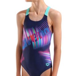 Kostium kąpielowy Arena Lit Logo V-Back. Stroje kąpielowe dla dziewczynek Arena, bez wzorów. Za 129.00 zł.