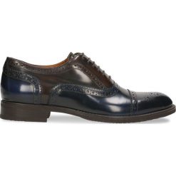 Półbuty CHUCK. Brązowe eleganckie półbuty Gino Rossi, ze skóry. W wyprzedaży za 329.94 zł.