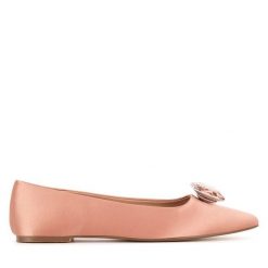 Baleriny DeeZee. Brązowe baleriny damskie DeeZee, bez wzorów, bez obcasa. Za 79.99 zł.