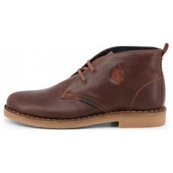 U.S. Polo Assn. Buty Za Kostkę Męskie Must 44 Brązowe. Brązowe eleganckie półbuty U.S. Polo Assn., ze skóry. Za 519.00 zł.