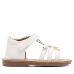Sandały Nelli Blu. Białe sandały dziewczęce Nelli Blu, bez zapięcia. Za 99.99 zł.