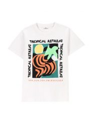 Coccodrillo T-Shirt WC5143205TBJ Biały Regular Fit. Białe t-shirty dla chłopców COCCODRILLO, bez wzorów, z bawełny, bez ramiączek. Za 29.99 zł.