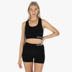 Biustonosz treningowy damski Swedemount Padded Seamless Top szybkoschnący. Brązowe obuwie sportowe damskie SWEDEMOUNT, bez wzorów, z tkaniny, na fitness i siłownię. Za 99.99 zł.