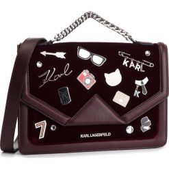 Torebka KARL LAGERFELD - 86KW3015 Bordeaux. Czerwone torebki do ręki damskie marki KARL LAGERFELD, z materiału. Za 1,799.00 zł.