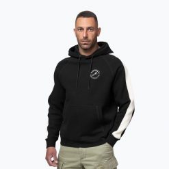 Bluza męska Pitbull San Diego Ca Hooded. Czarne bluzy sportowe męskie PITBULL, l, bez wzorów, z bawełny, bez kaptura, na fitness i siłownię. Za 189.99 zł.