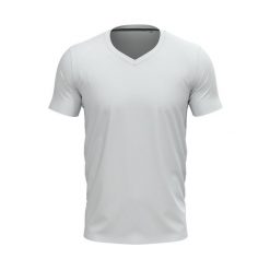 Męska Koszulka Z Dekoltem W Szpic. Białe koszulki sportowe męskie Stedman, m, bez wzorów, bez kołnierzyka, bez ramiączek, trekkingowe. Za 58.99 zł.