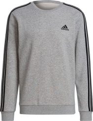 Adidas Bluza męska adidas Essentials Sweatshirt szara GK9110. Szare bluzy męskie Adidas, m, bez wzorów, bez kaptura. Za 198.86 zł.