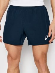 Asics Szorty sportowe Core 5in 2011C336 Granatowy Regular Fit. Niebieskie krótkie spodenki sportowe męskie Asics, m, bez wzorów, z syntetyku, do biegania. Za 159.99 zł.