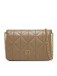 Calvin Klein Torebka Quilted Mini Chain Bag LV04F3321G Beżowy. Brązowe torebki do ręki damskie Calvin Klein, bez wzorów, ze skóry, wizytowe, bez dodatków. Za 449.99 zł.