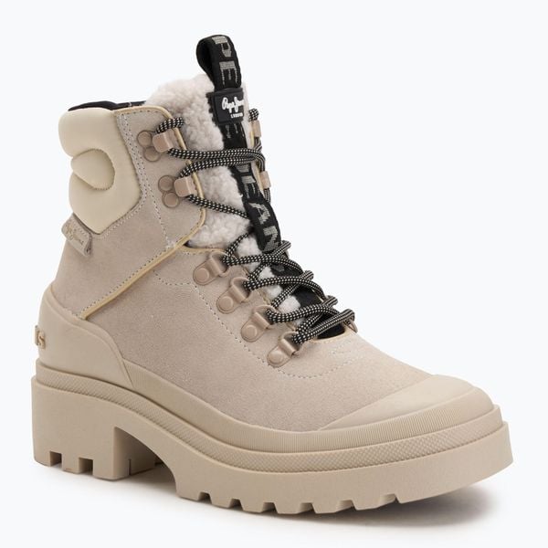 Trapery damskie Pepe Jeans Hale Urban. Białe śniegowce i trapery damskie Pepe Jeans, z gumy, przed kolano. Za 379.99 zł.