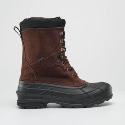 Botki zimowe Nation plus Kamik. Brązowe botki męskie Kamik, na zimę, bez wzorów, z gumy, eleganckie, bez zapięcia. Za 451.00 zł.