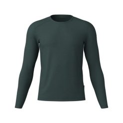 Koszulka z długim rękawem Löffler Merino-Tencel(Tm). Zielone bluzki z długim rękawem męskie LOFFLER, l, bez wzorów, bez kołnierzyka. Za 421.00 zł.