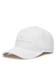 BOSS Czapka z daszkiem J53167 S Biały. Białe rękawiczki dziecięce Boss, bez wzorów, z bawełny. Za 119.99 zł.