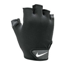 Rękawiczki treningowe męskie Nike Essential. Czarne rękawiczki męskie Nike, bez wzorów, sportowe. Za 99.99 zł.