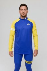 LA Rams - OOSC X NFL Baselayer Top męski. Niebieskie bielizna termoaktywna męska OOSC, m, z materiału. Za 269.99 zł.