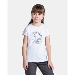 Dziewczęca koszulka Kilpi MALGA-JG. Białe t-shirty i topy dla dziewczynek Kilpi, bez wzorów, z bawełny, bez ramiączek. Za 50.25 zł.