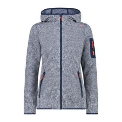 Bluza damska turystyczna CMP 3H19826. Białe bluzy sportowe damskie CMP, l, bez wzorów, bez kaptura, trekkingowe. W wyprzedaży za 209.99 zł.
