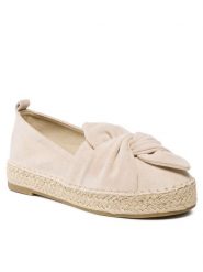 DeeZee Espadryle WSS990-160 Beżowy. Brązowe espadryle damskie DeeZee, bez wzorów, z materiału, bez obcasa, bez zapięcia. Za 89.99 zł.