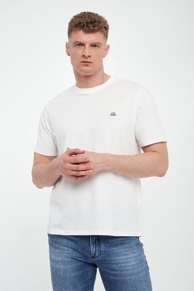 T-shirt męski bawełniany C.P. COMPANY. T-shirty męskie C.P. Company, m, bez wzorów, z bawełny, bez kołnierzyka. W wyprzedaży za 335.20 zł.