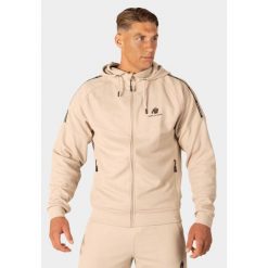 Harvey Z kapturem Kurtka dresowa - Beżowy. Brązowe kurtki sportowe męskie GORILLA WEAR, bez wzorów, z dresówki, na fitness i siłownię. Za 297.00 zł.