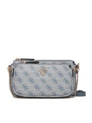 Guess Torebka Noelle II Mini HWBG96 72710 Niebieski. Niebieskie listonoszki damskie Guess, z aplikacjami, ze skóry, bez dodatków. Za 379.99 zł.