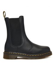 Dr. Martens Sztyblety 2976 DM41404001 Czarny. Czarne botki damskie Dr. Martens, ze skóry, bez obcasa, na płaskiej podeszwie, bez zapięcia. Za 989.99 zł.