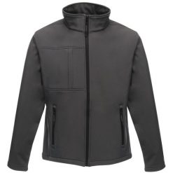 Męski Softshell Octagon II. Czarne kurtki sportowe męskie Regatta, m, bez wzorów, z softshellu, trekkingowe. Za 153.99 zł.