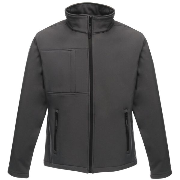 Męski Softshell Octagon II. Czarne kurtki męskie Regatta, m, bez wzorów, z softshellu, trekkingowe. Za 152.99 zł.