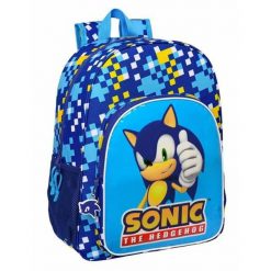 Plecak szkolny Sonic Niebieski. Niebieskie torby i plecaki dziecięce SONIC THE HEDGEHOG, z poliesteru. Za 247.55 zł.