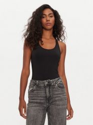 Tommy Hilfiger Body UW0UW05512 Czarny Slim Fit. Czarne koszule damskie Tommy Hilfiger, m, bez wzorów, z syntetyku, bez kołnierzyka, bez ramiączek. Za 139.99 zł.