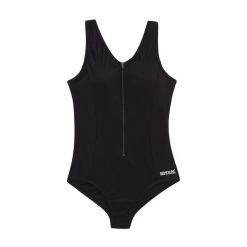 Damski Jednoczęściowy Kostium Kąpielowy Wakefield. Czarne kostiumy jednoczęściowe damskie Regatta, m, bez wzorów, na fitness i siłownię. Za 77.99 zł.